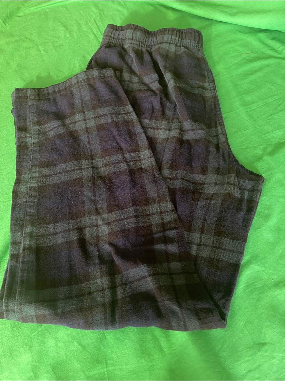 Sonoma Dark Green and Black Plaid Sleep Pants